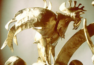 Bronze Frieze Detail: Rooster