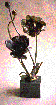 Poppy sculpture